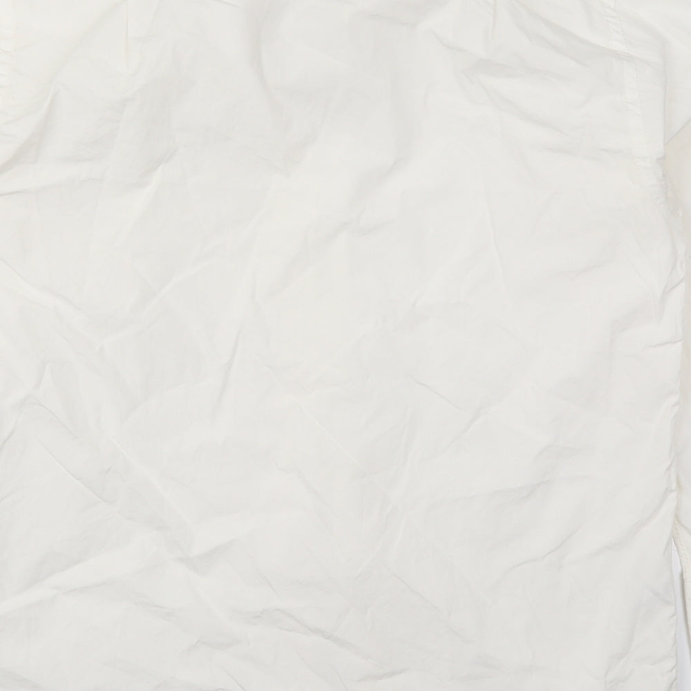 Marks and Spencer Mens White  Cotton  Dress Shirt Size 15.5 Collared Button