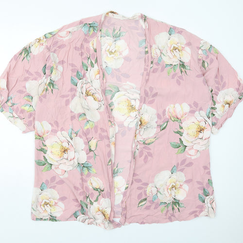 Preworn Womens Pink Floral  Jacket  Size XL