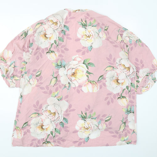 Preworn Womens Pink Floral  Jacket  Size XL