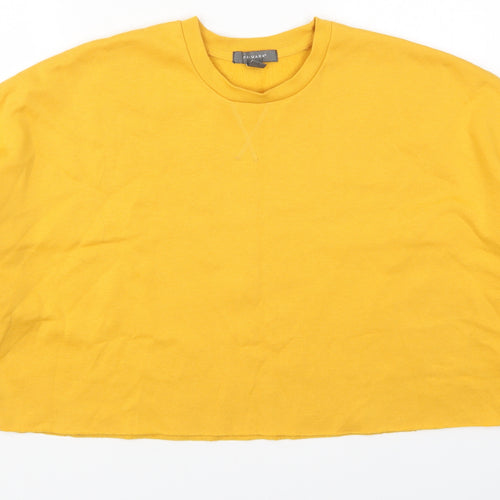 Primark Womens Yellow  Cotton Pullover Sweatshirt Size 12  Pullover