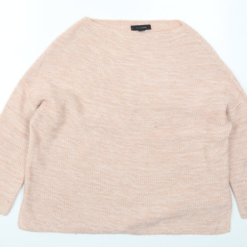 Atmosphere Womens Pink Round Neck  Acrylic Pullover Jumper Size 14