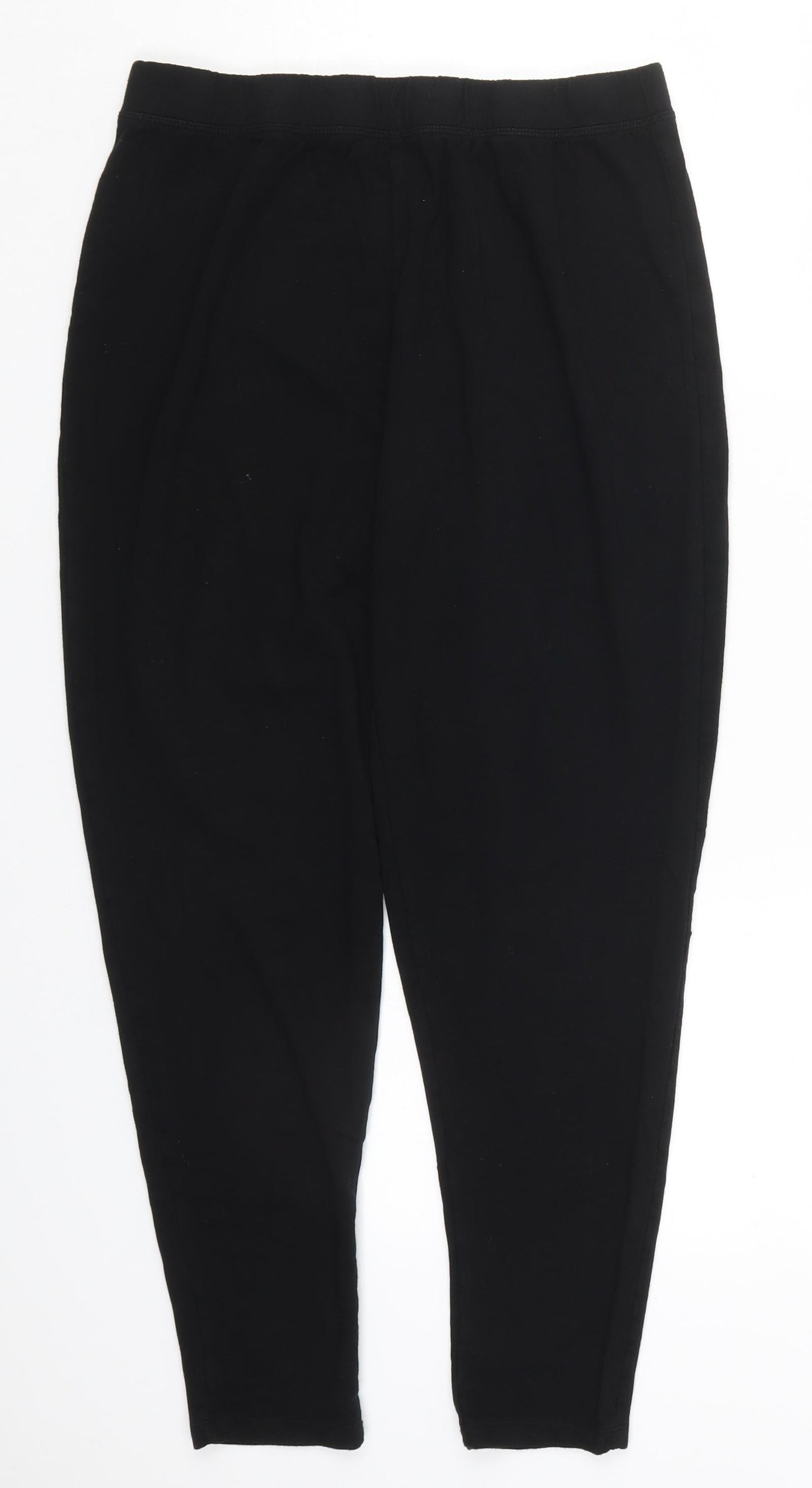 Primark Womens Black  Viscose Carrot Leggings Size 14 L26 in