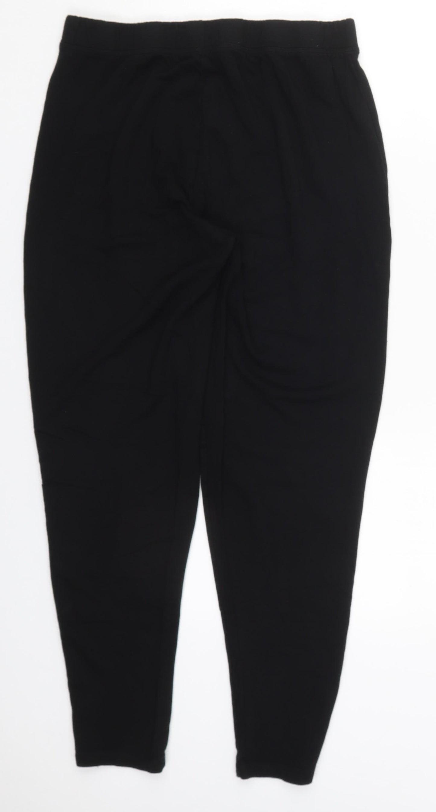 Primark Womens Black  Viscose Carrot Leggings Size 14 L26 in