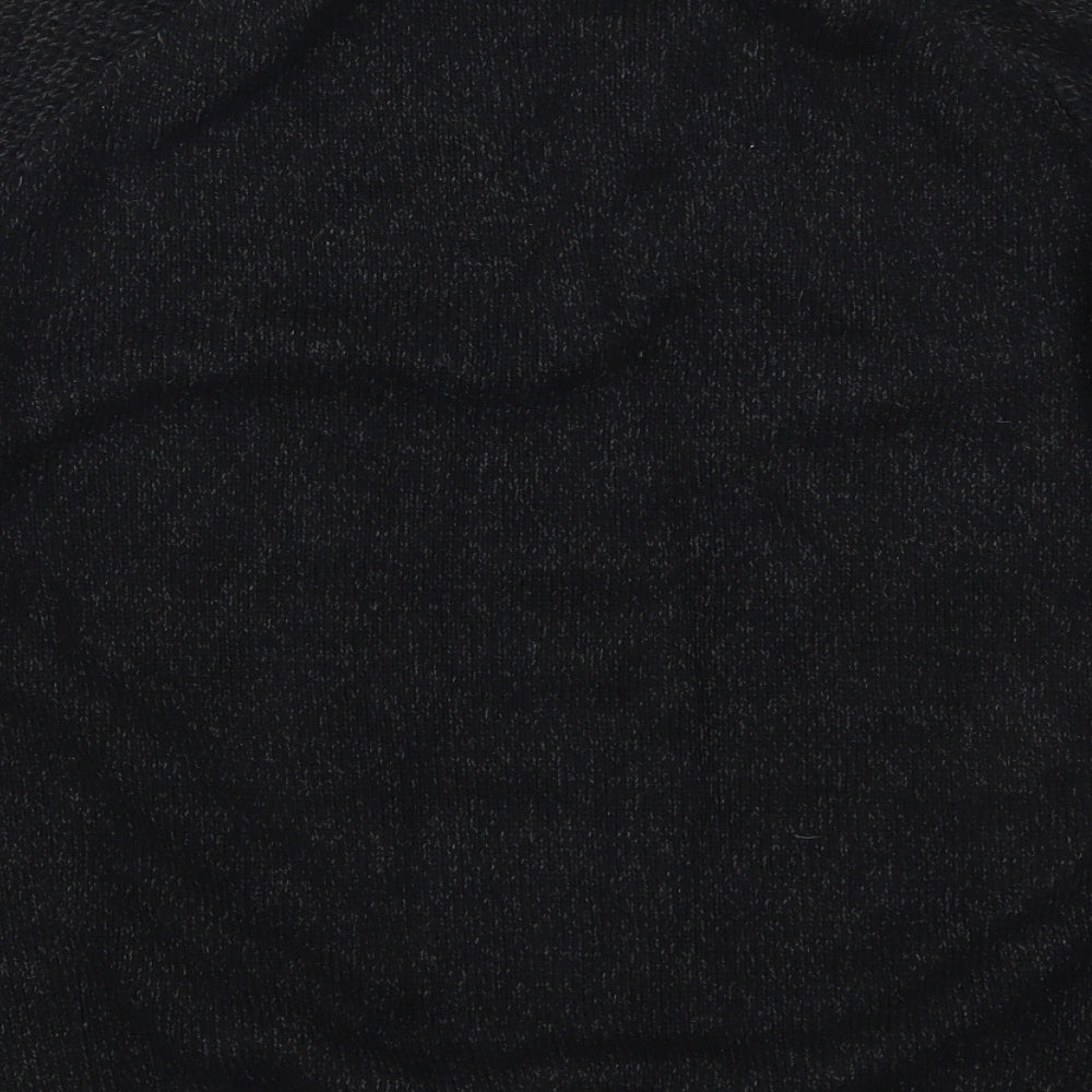 Peacocks Mens Black V-Neck  Acrylic Pullover Jumper Size 2XL