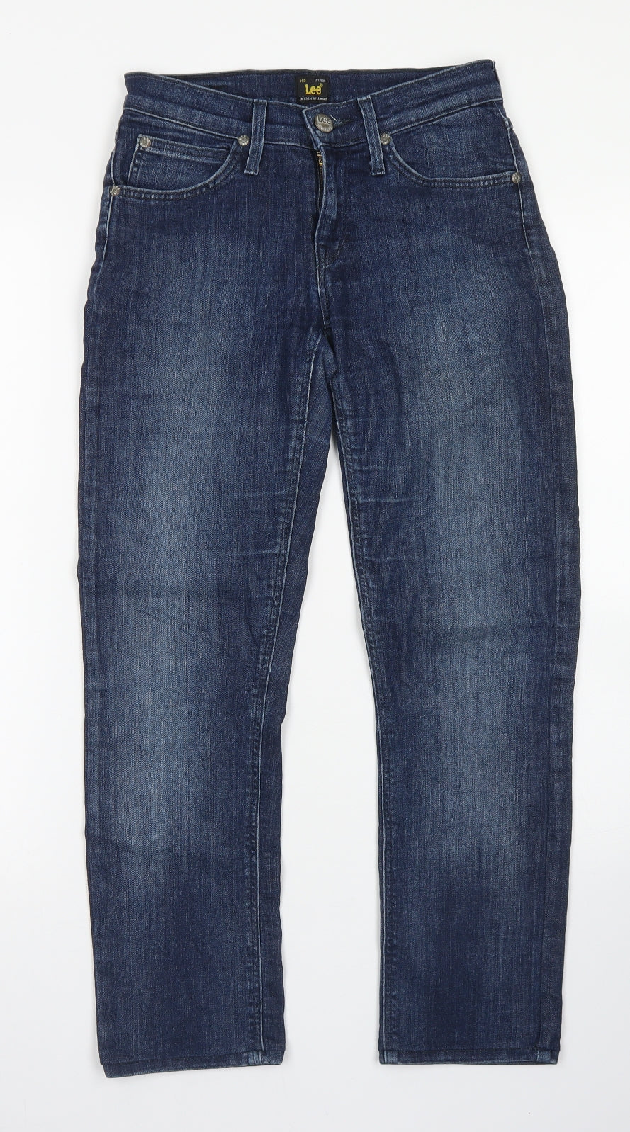 Lee Cooper Womens Blue  Cotton Straight Jeans Size 25 in L31 in Regular Button