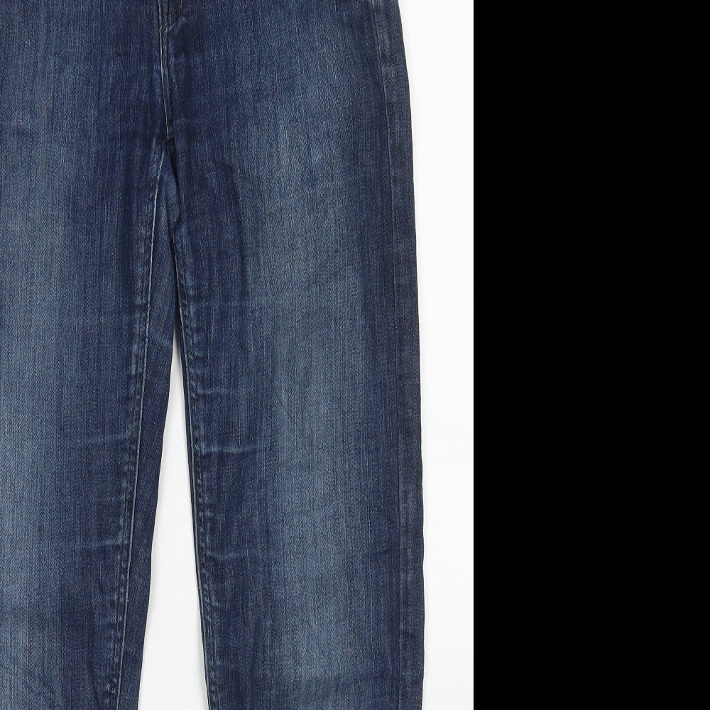 Lee Cooper Womens Blue  Cotton Straight Jeans Size 25 in L31 in Regular Button