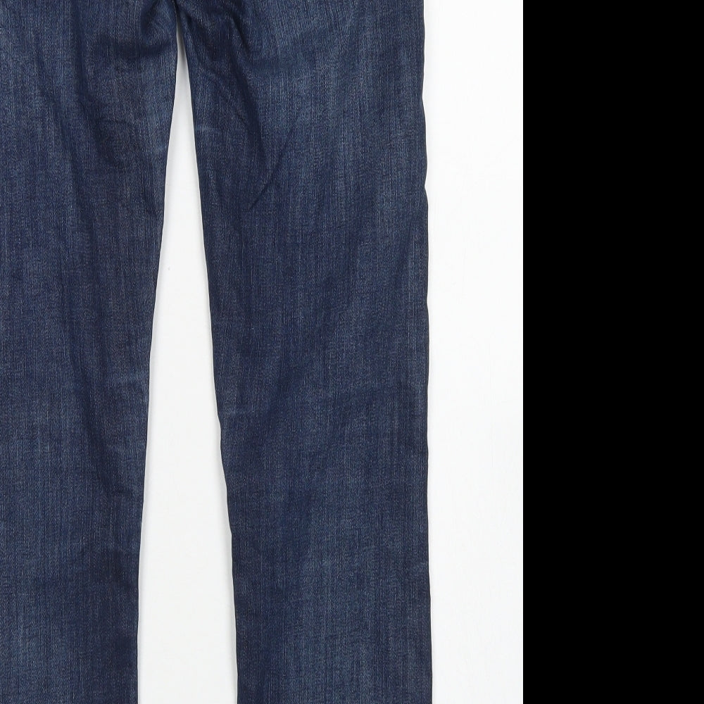 Lee Cooper Womens Blue  Cotton Straight Jeans Size 25 in L31 in Regular Button