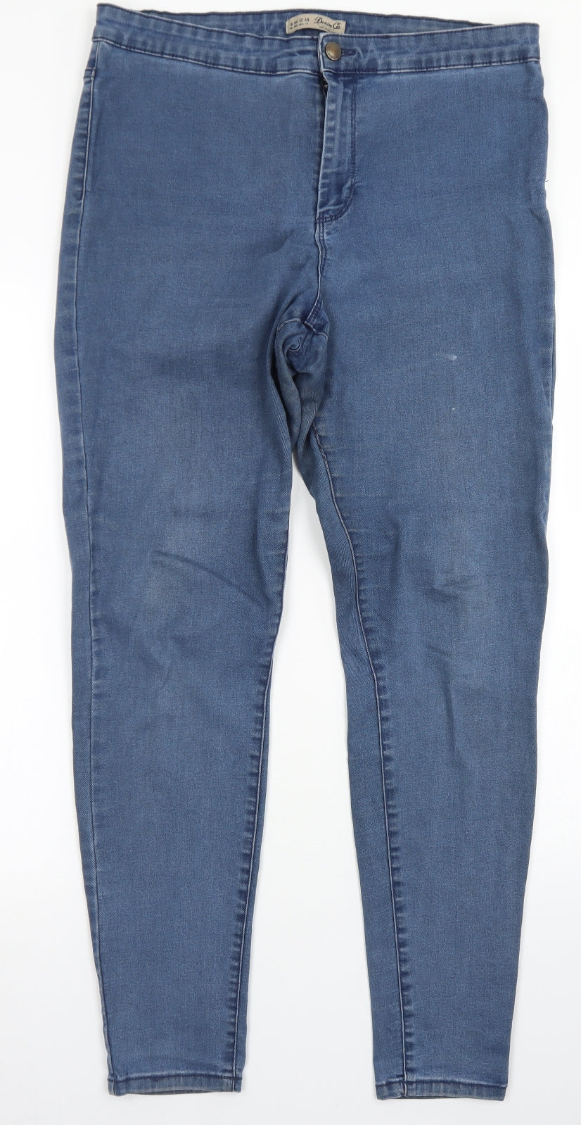 Denim Co Womens Blue  Cotton Mom Jeans Size 16 L28 in Regular Button