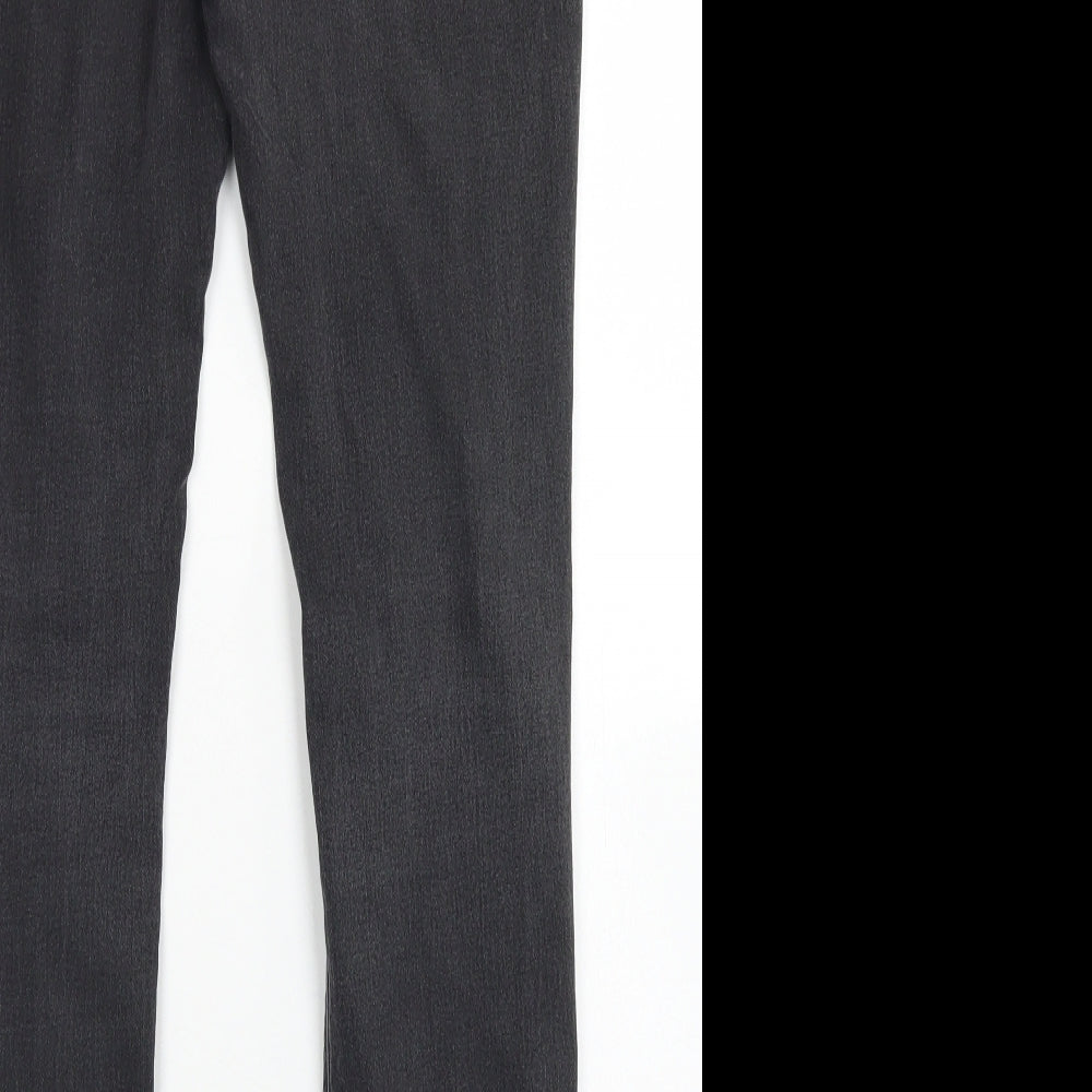 Denim Co Womens Black  Cotton Skinny Jeans Size 18 L29 in Regular Button