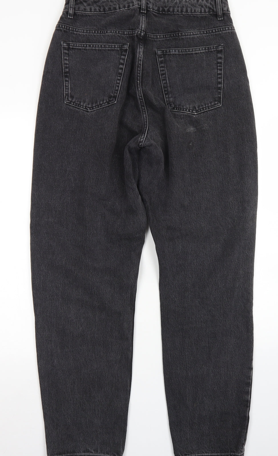 ASOS Womens Black  Cotton Mom Jeans Size 30 in L32 in Regular Button