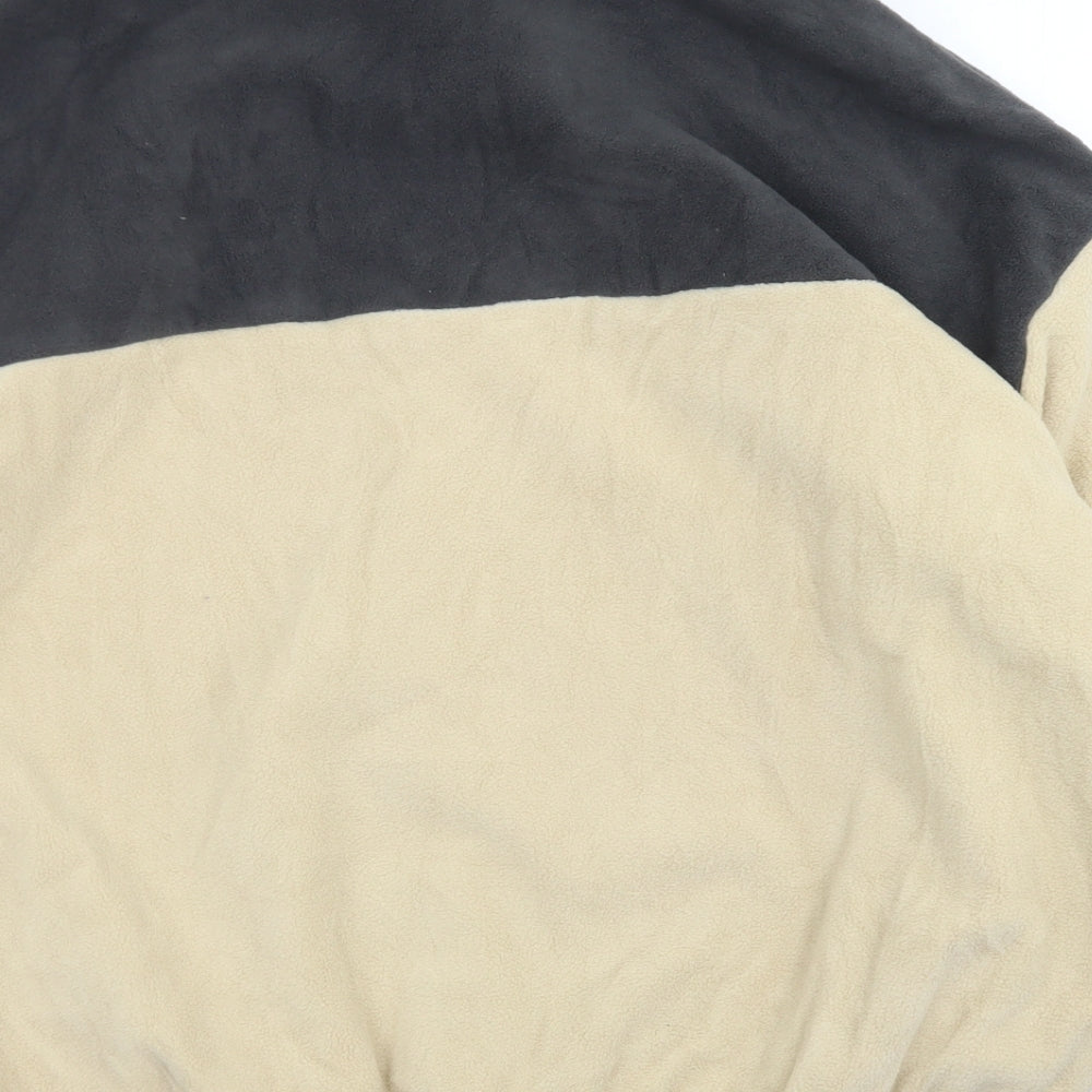 Dazy Womens Brown Colourblock Polyester Pullover Sweatshirt Size L  Zip