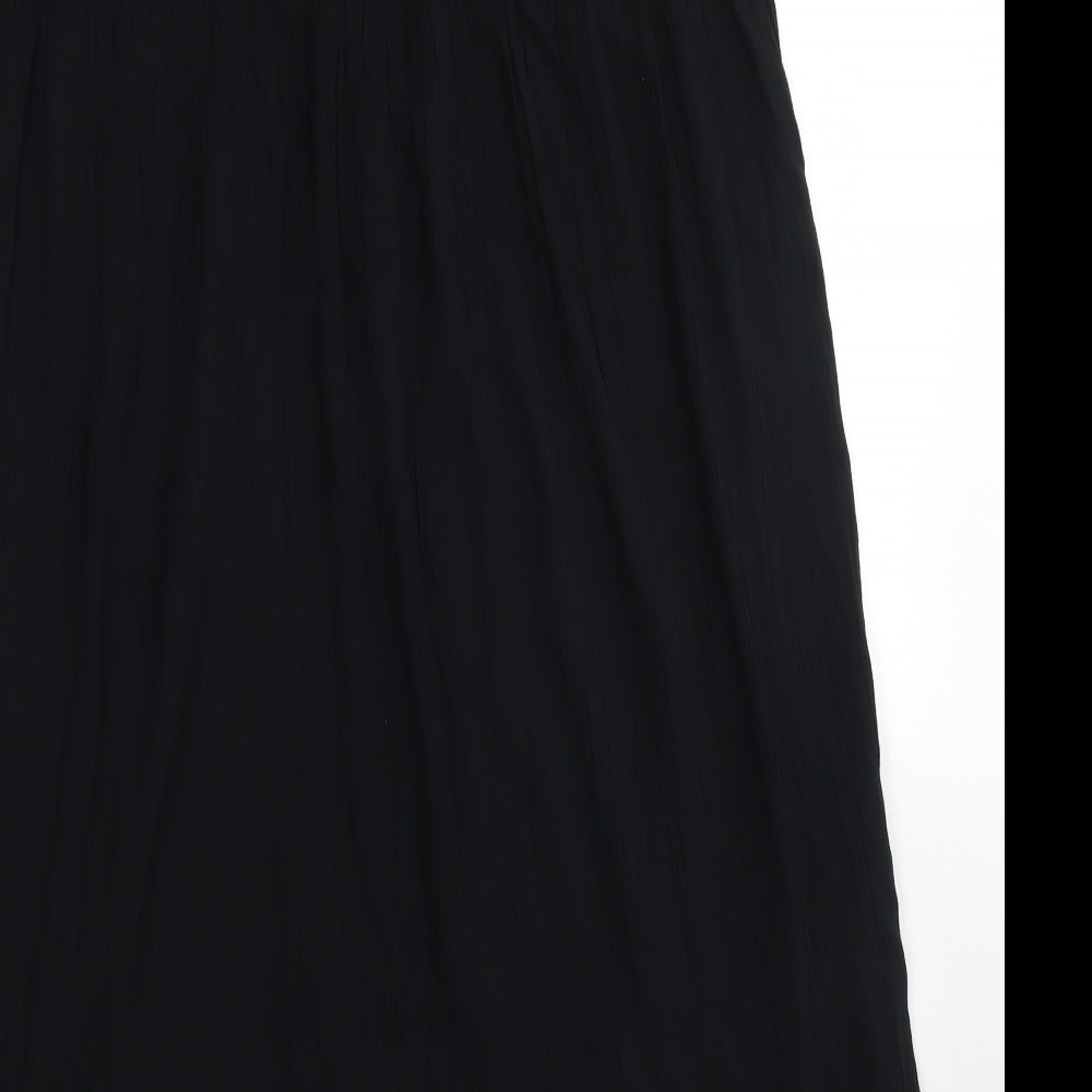 M&S Collection Womens Black  Viscose Maxi Skirt Size 18