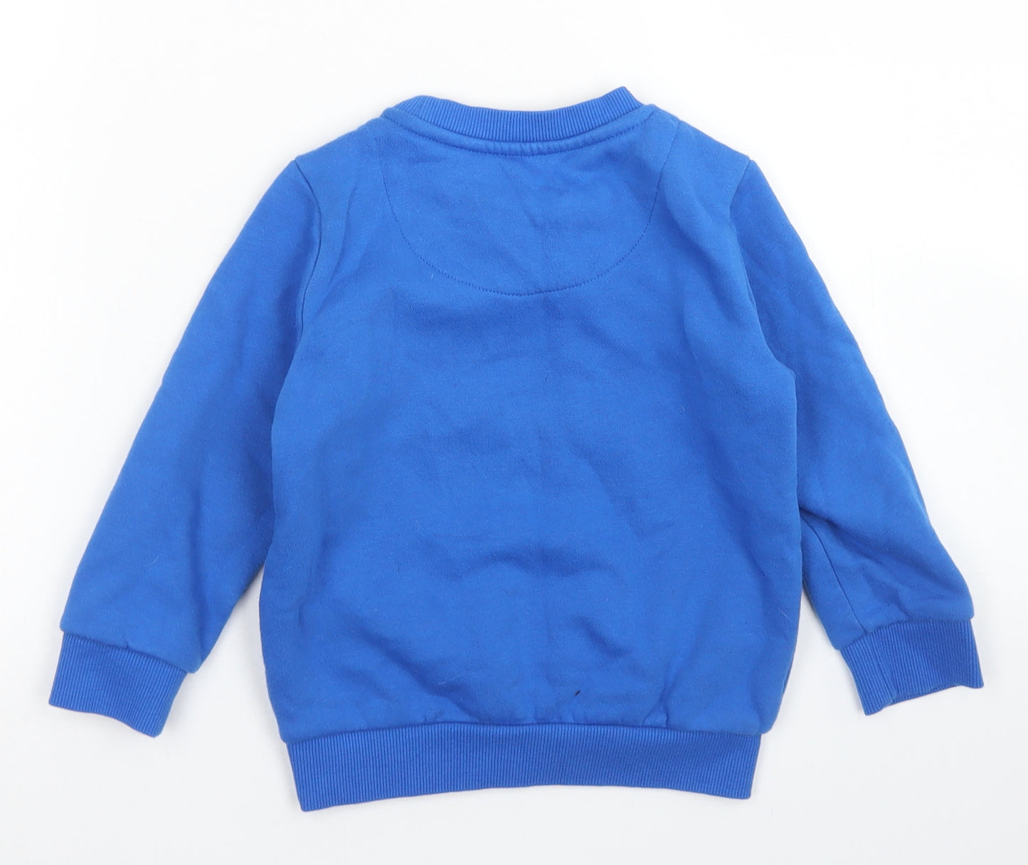 F&F Boys Blue  Cotton Pullover Sweatshirt Size 3-4 Years   - Tiger
