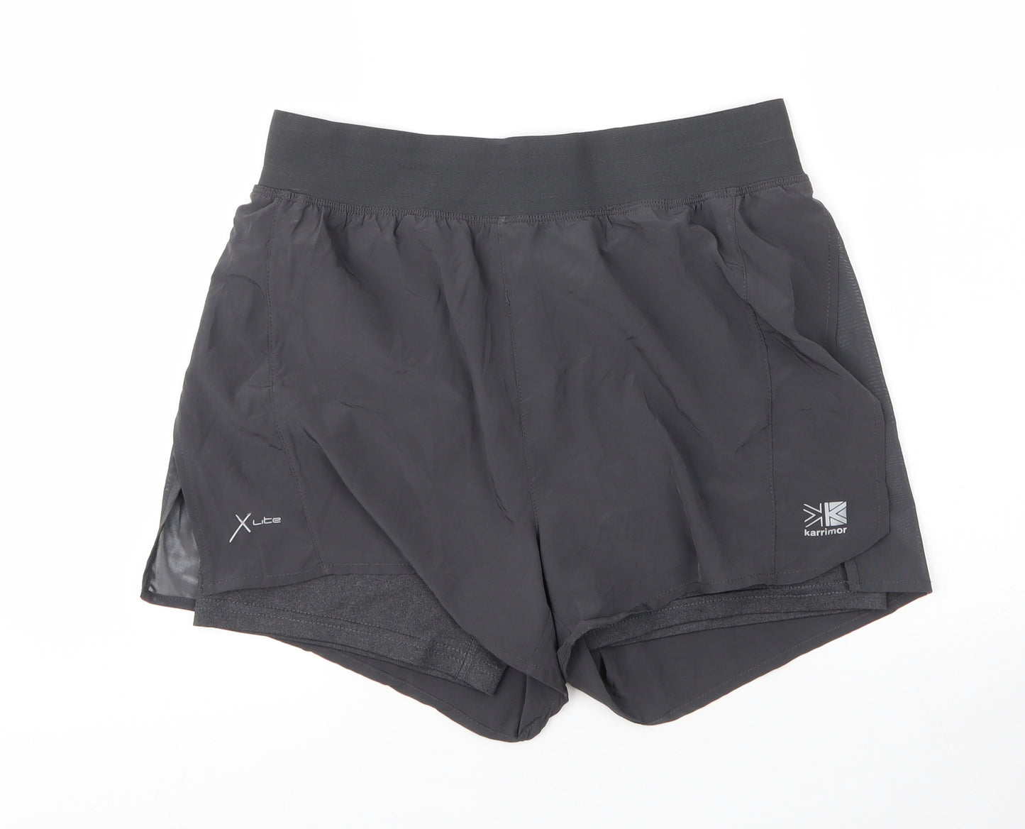 Karrimor Womens Grey  Polyester Sweat Shorts Size 12  Regular