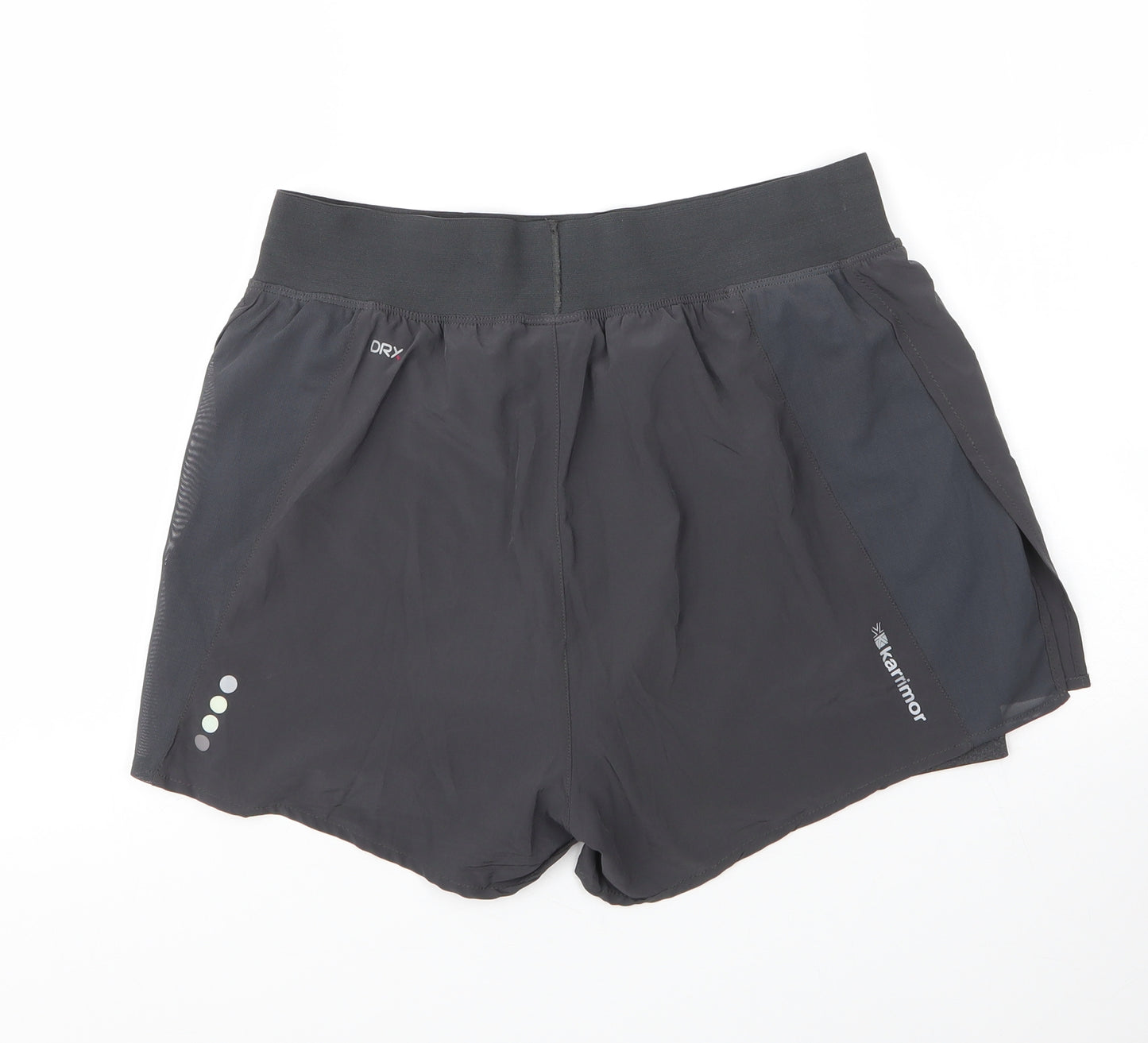 Karrimor Womens Grey  Polyester Sweat Shorts Size 12  Regular