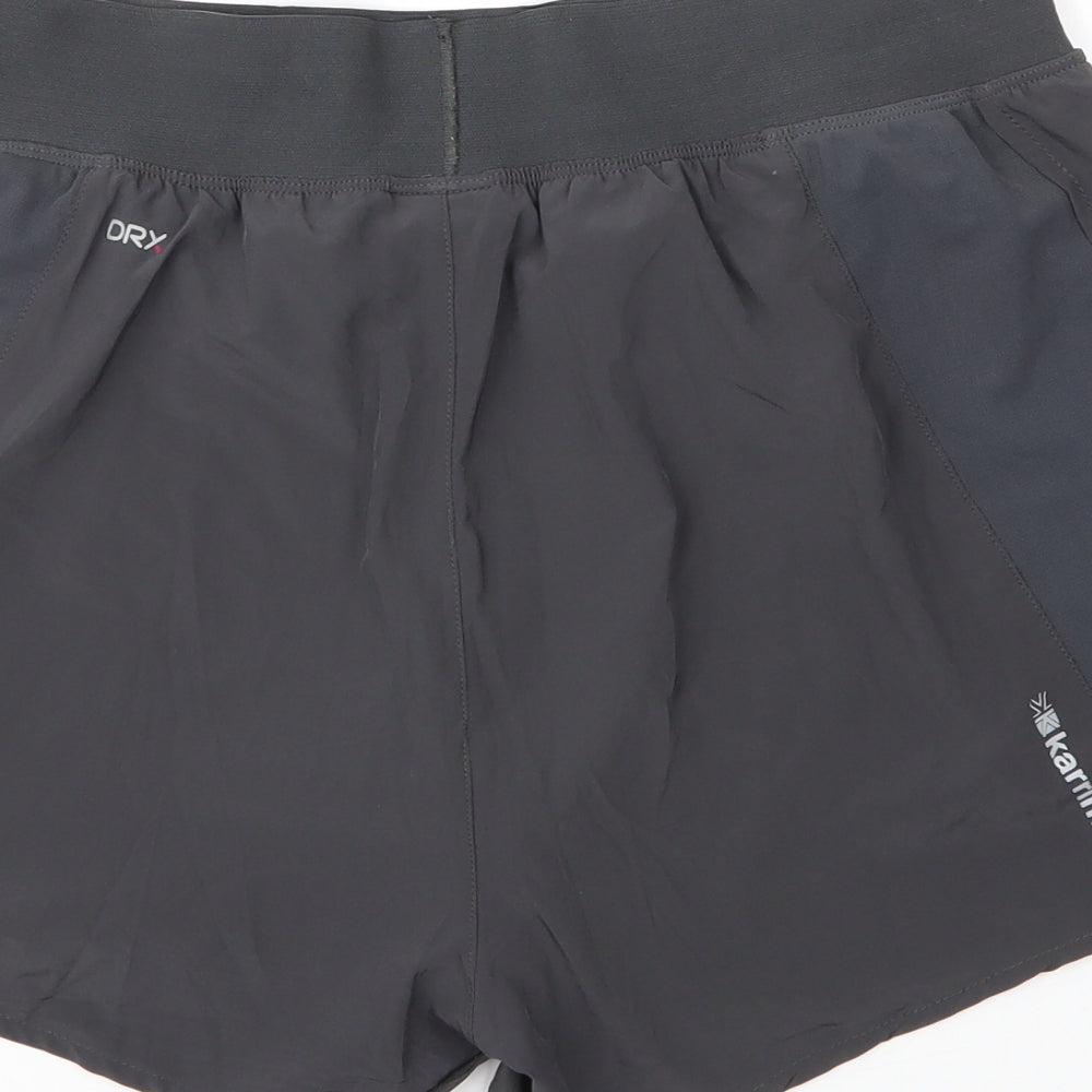 Karrimor Womens Grey  Polyester Sweat Shorts Size 12  Regular