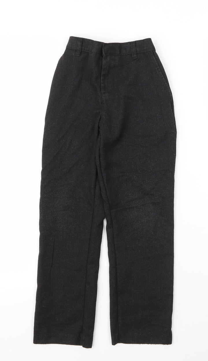George Boys Grey Polyester Carpenter Trousers Size 6 Years Regular Zip