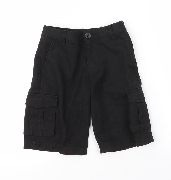 George Boys Black  Viscose Cargo Shorts Size 5 Years  Regular Zip