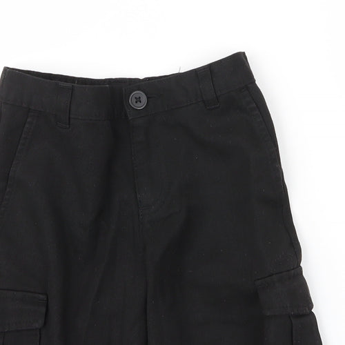 George Boys Black  Viscose Cargo Shorts Size 5 Years  Regular Zip