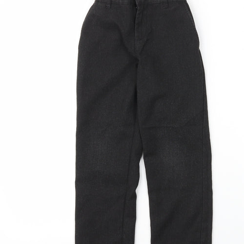 George Boys Grey  Viscose Carpenter Trousers Size 6 Years L21 in Regular Zip