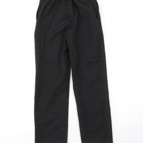 George Boys Grey  Viscose Carpenter Trousers Size 6 Years L21 in Regular Zip