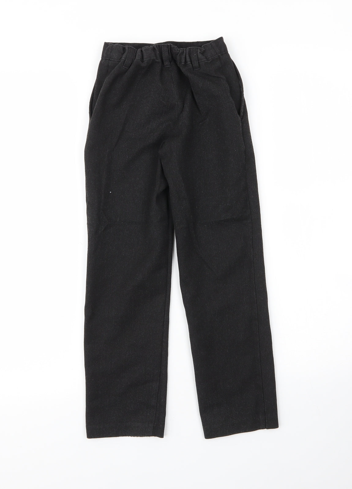 George Boys Grey  Viscose Carpenter Trousers Size 6 Years L21 in Regular Zip