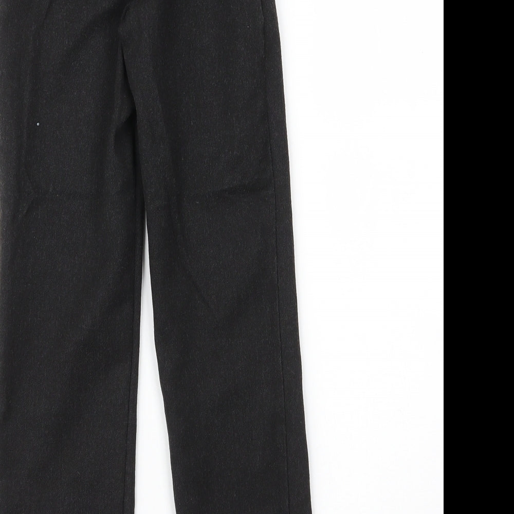 George Boys Grey  Viscose Carpenter Trousers Size 6 Years L21 in Regular Zip