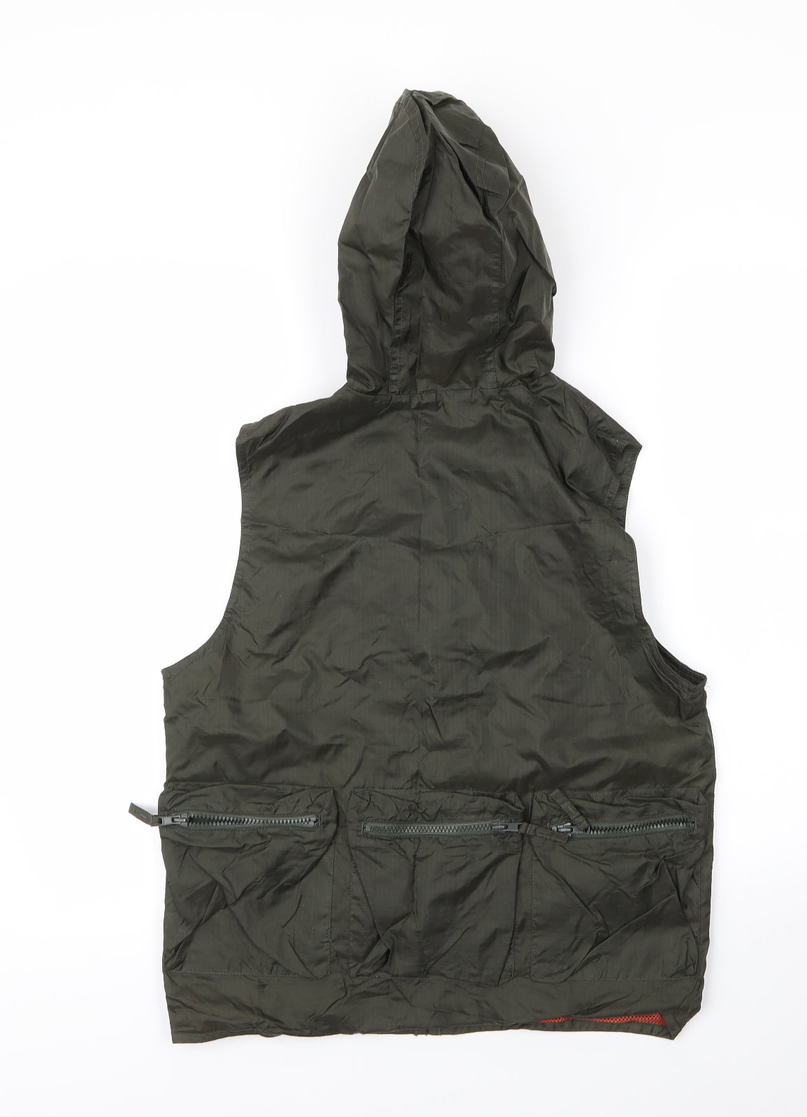 Tesco Boys Green   Gilet Jacket Size 11 Years  Zip