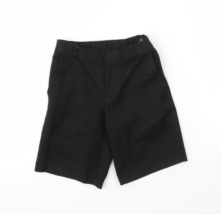 George Boys Black  Viscose Bermuda Shorts Size 5 Years  Regular Zip