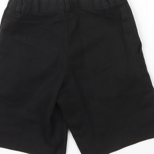 George Boys Black  Viscose Bermuda Shorts Size 5 Years  Regular Zip