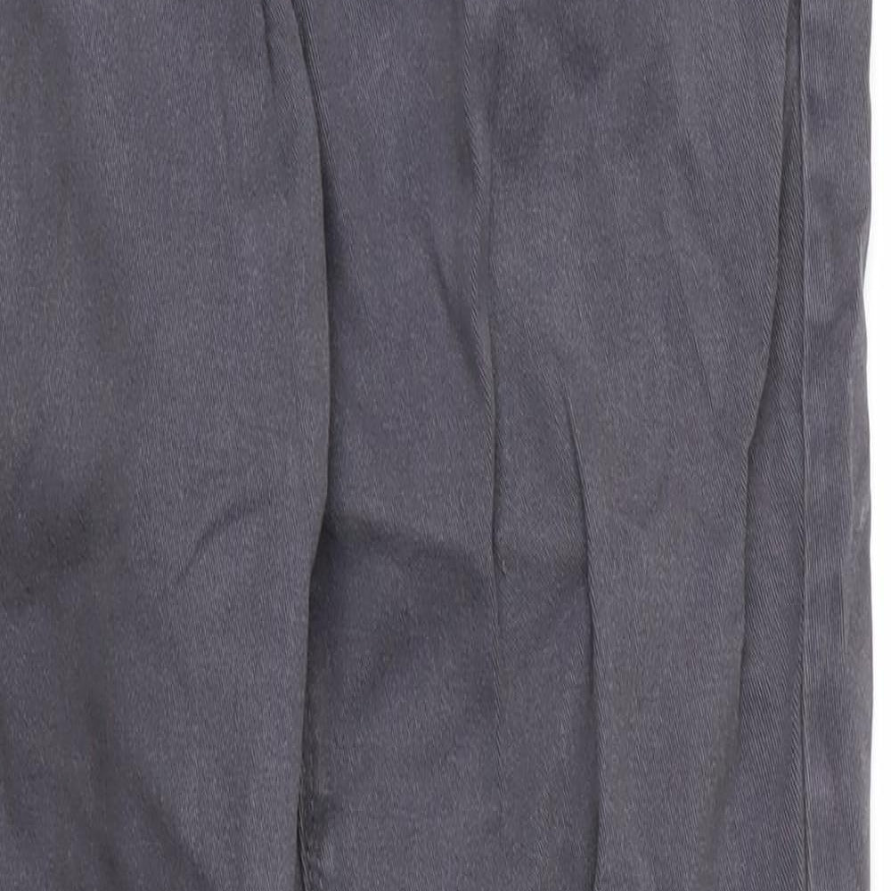 CC Womens Grey  Cotton Straight Jeans Size 14 L29 in Regular Zip