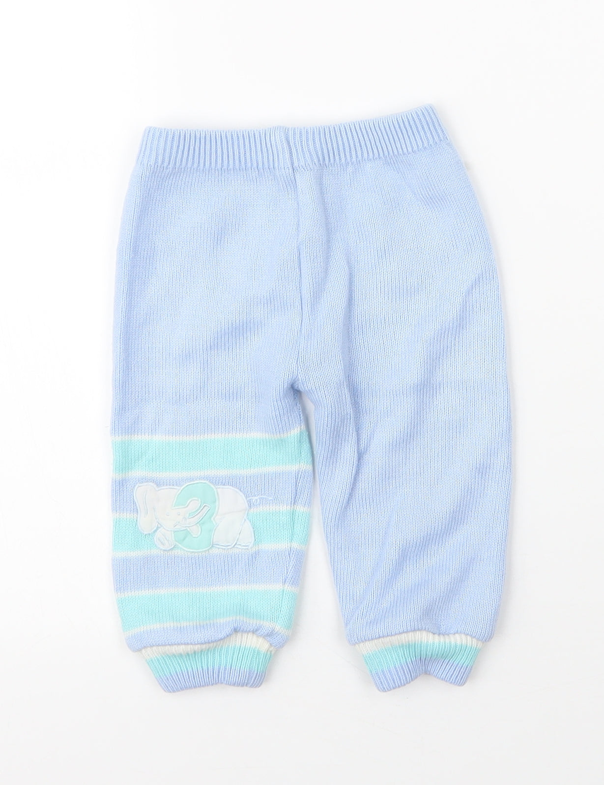 Baby Classics Boys Blue  Acrylic Babygrow One-Piece Size 3-6 Months  Button - Two piece