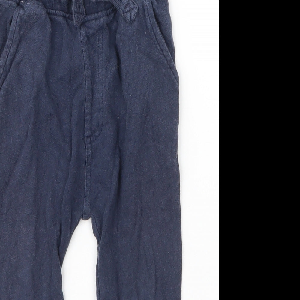 George Boys Blue  Cotton Sweatpants Trousers Size 2 Years  Regular Drawstring