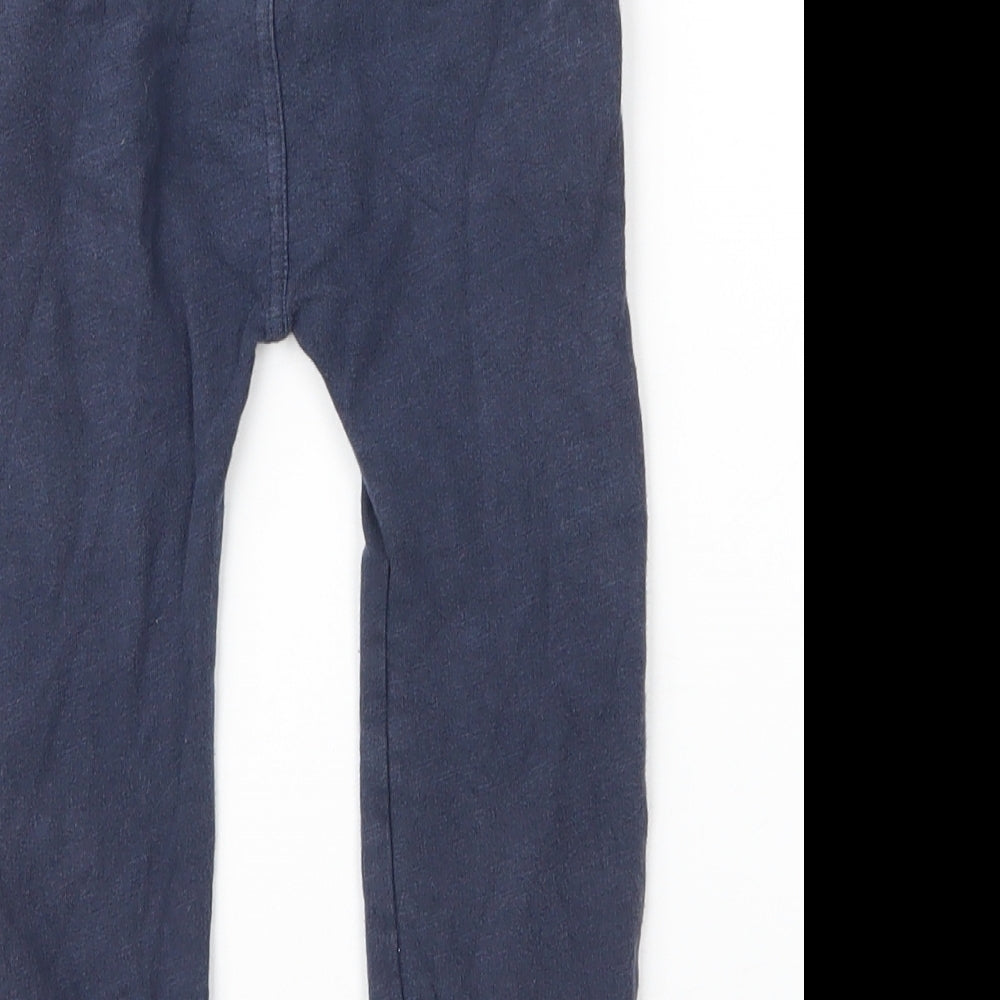 George Boys Blue  Cotton Sweatpants Trousers Size 2 Years  Regular Drawstring