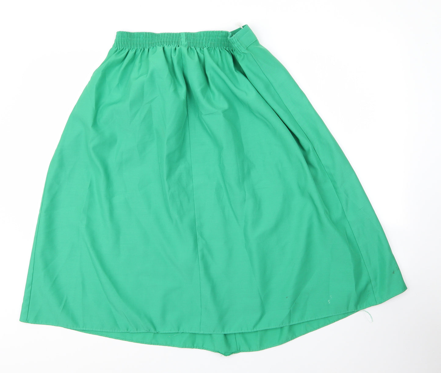 St Michael Womens Green  Polyester A-Line Skirt Size 18