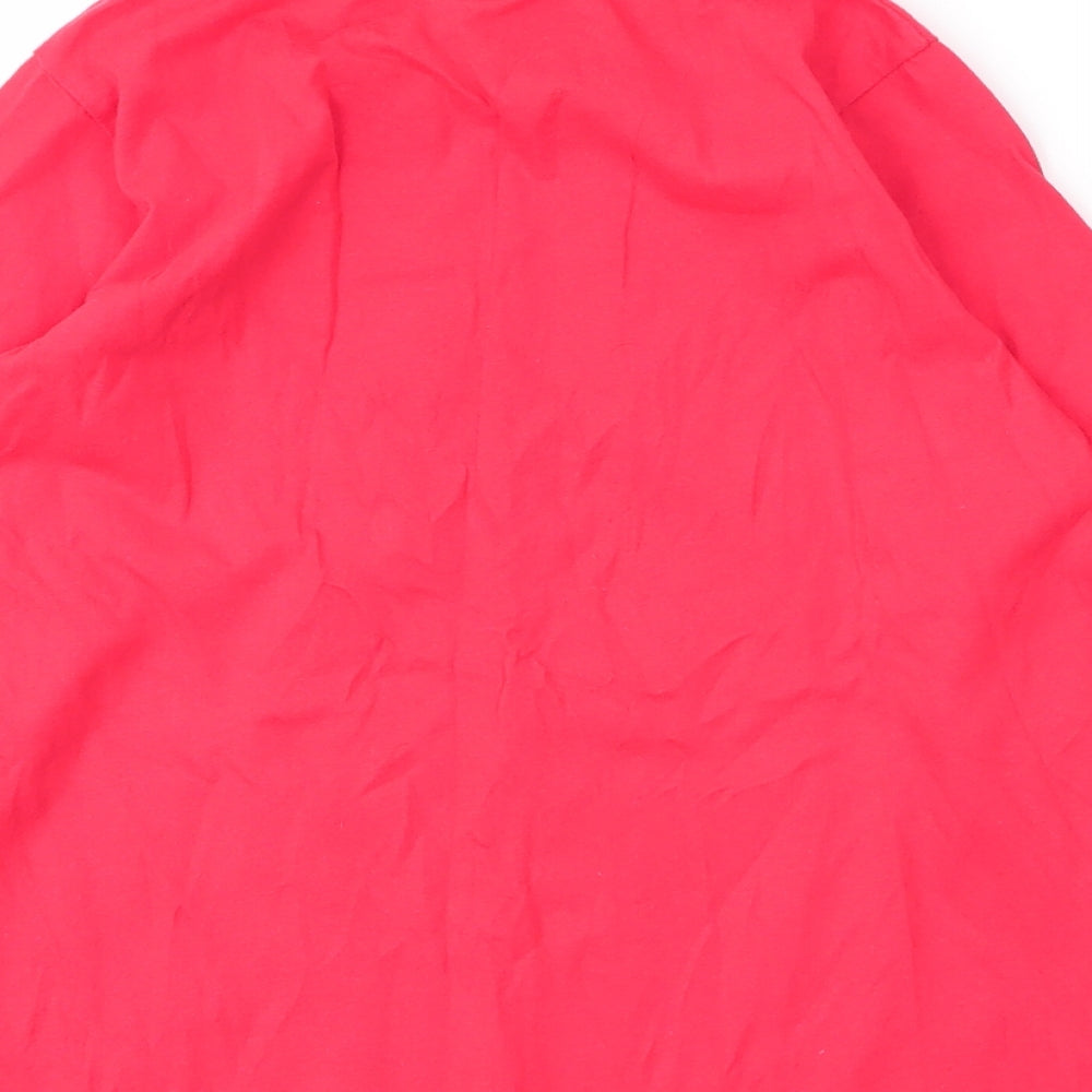 Roblox Boys Red  Cotton Basic T-Shirt Size 11 Years Round Neck  - Christmas