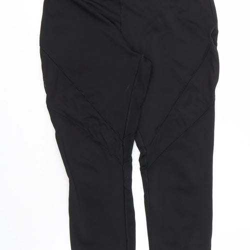 Soluxe Womens Black  Polyester Compression Leggings Size M L23 in Regular