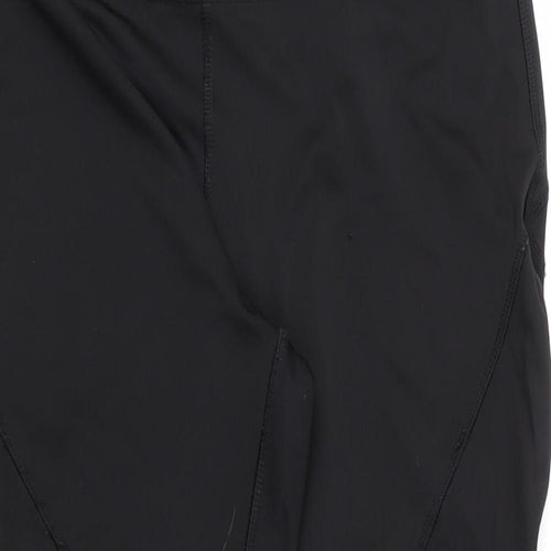 Soluxe Womens Black  Polyester Compression Leggings Size M L23 in Regular