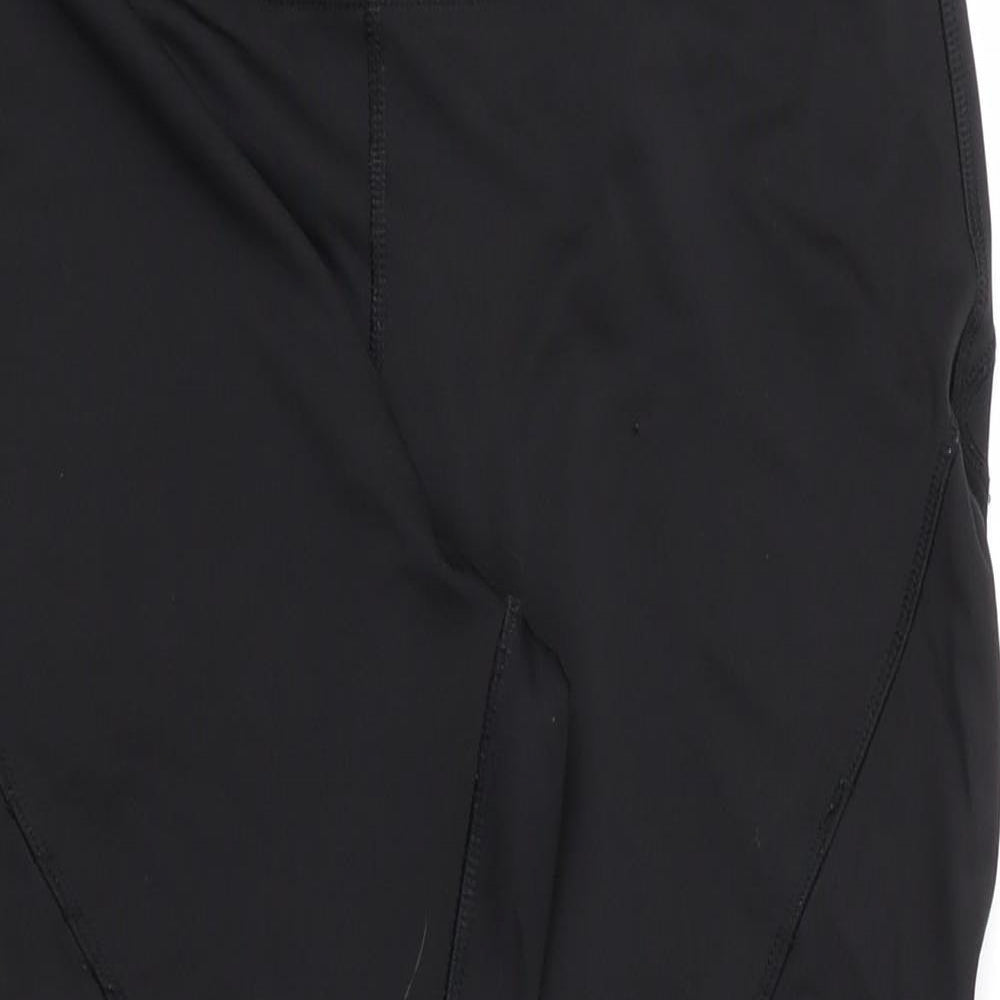 Soluxe Womens Black  Polyester Compression Leggings Size M L23 in Regular