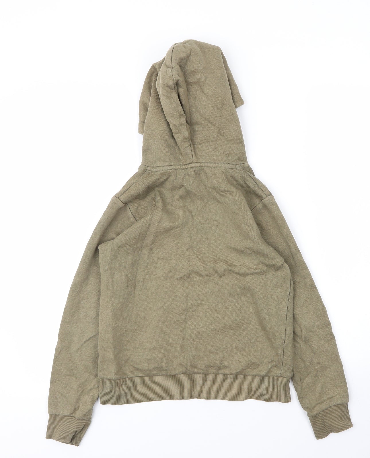 Jack and Jones Boys Green  Cotton Pullover Hoodie Size 9 Years