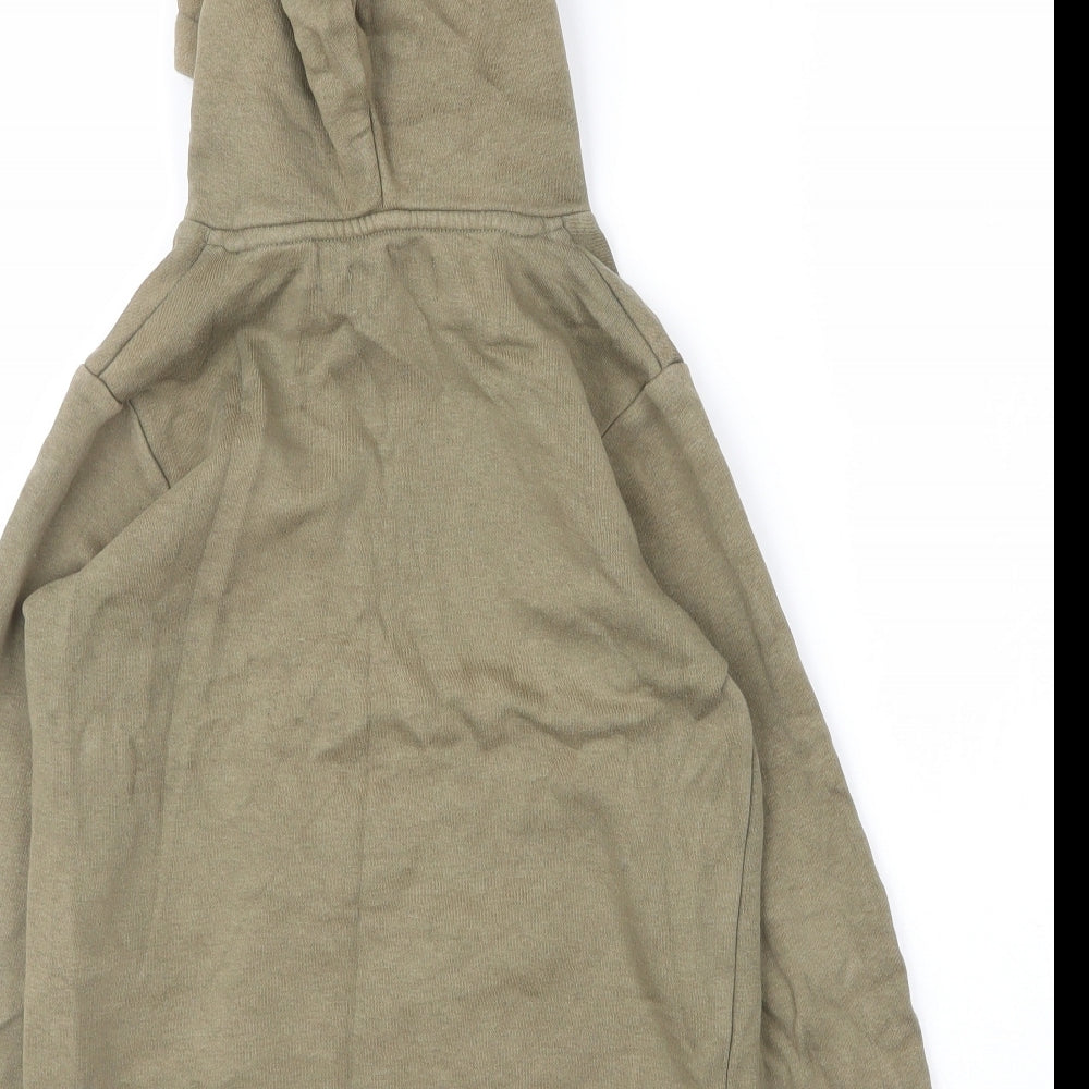 Jack and Jones Boys Green  Cotton Pullover Hoodie Size 9 Years