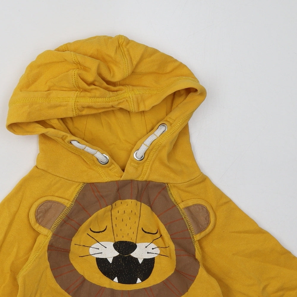 George Boys Yellow  Cotton Pullover Hoodie Size 2 Years  Pullover - lion