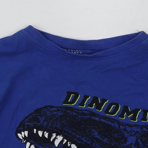 Primark Boys Blue  Cotton Basic Casual Size 2 Years Crew Neck Pullover - dinomite