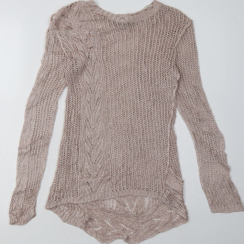 NEXT Womens Pink  Viscose Pullover Sweatshirt Size 10  Pullover
