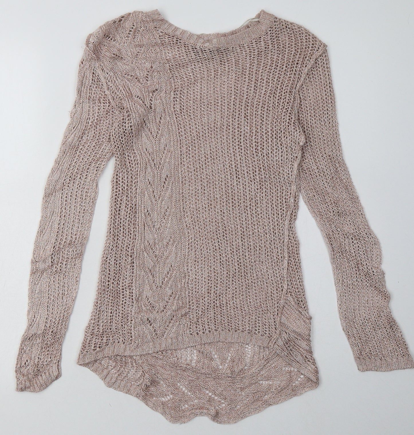 NEXT Womens Pink  Viscose Pullover Sweatshirt Size 10  Pullover