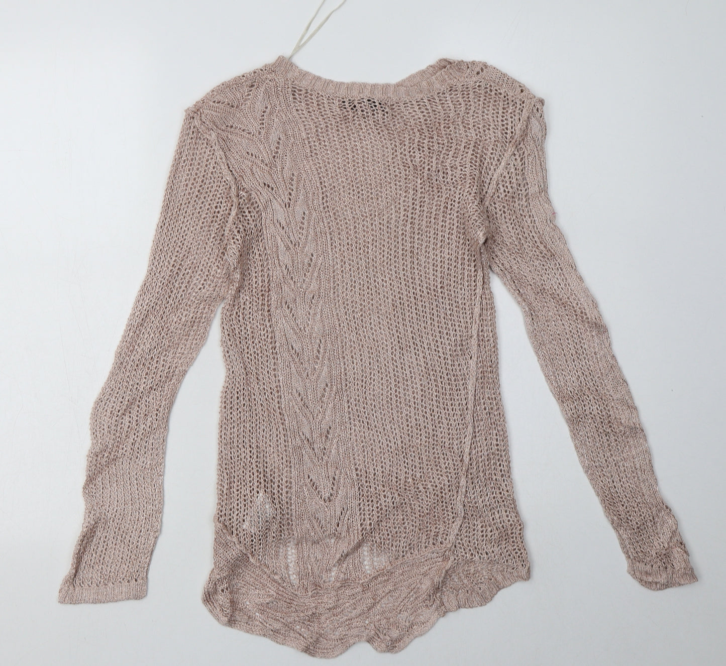 NEXT Womens Pink  Viscose Pullover Sweatshirt Size 10  Pullover