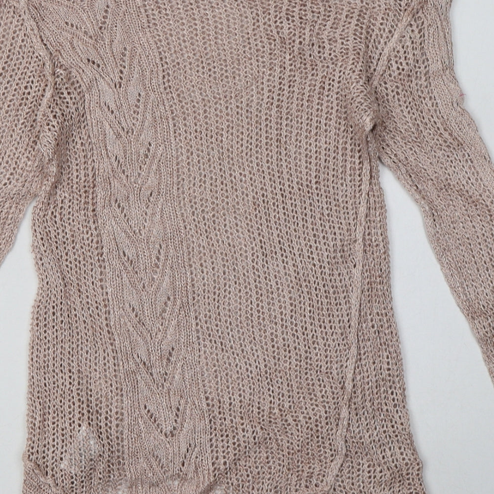NEXT Womens Pink  Viscose Pullover Sweatshirt Size 10  Pullover