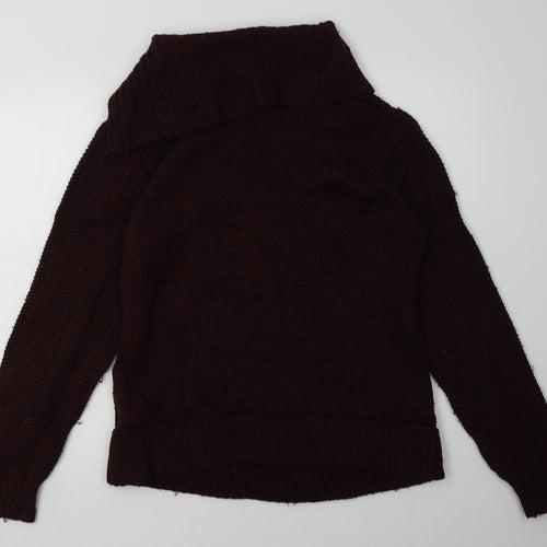 H&M Womens Red Argyle/Diamond Acrylic Pullover Sweatshirt Size M  Pullover