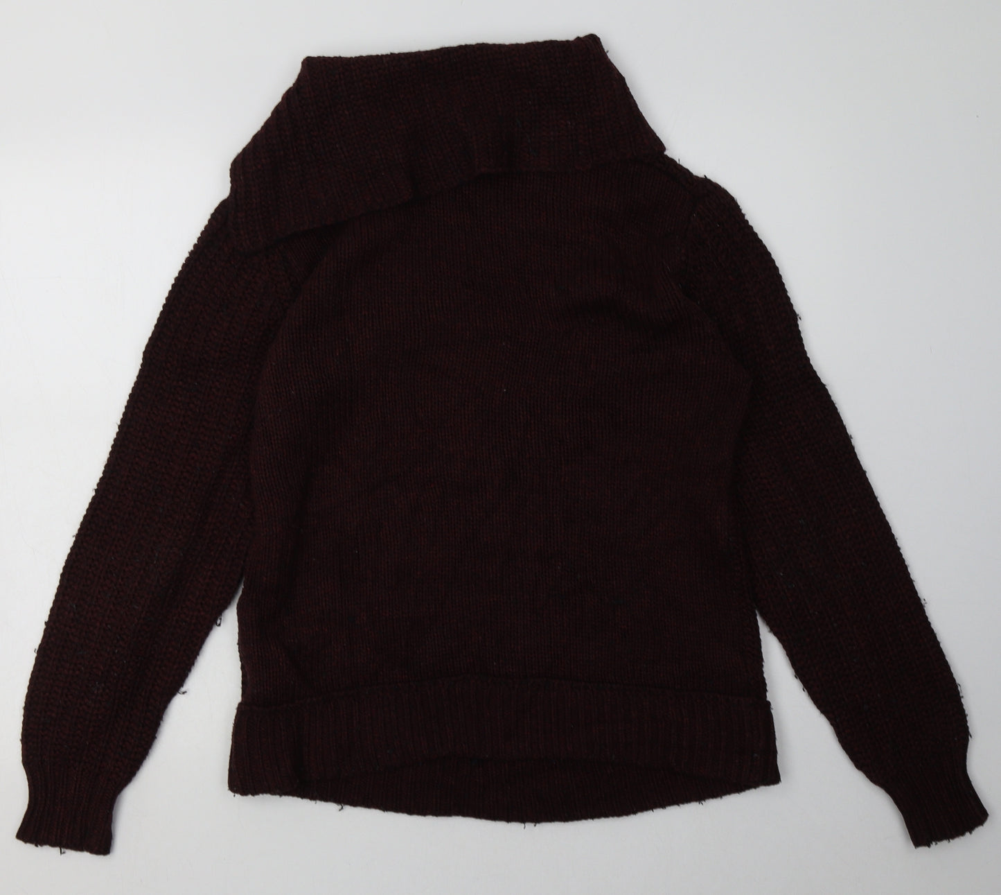 H&M Womens Red Argyle/Diamond Acrylic Pullover Sweatshirt Size M  Pullover