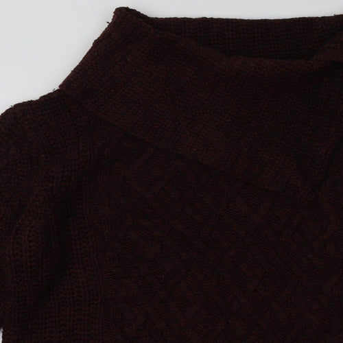 H&M Womens Red Argyle/Diamond Acrylic Pullover Sweatshirt Size M  Pullover